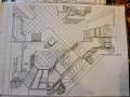 Hand Drawn Perspectives & Space Planning including Kitchen Design