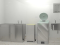 3D Build and visualisation of a hospital wet room for VR demonstration 1