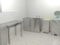 3D Build and visualisation of a hospital wet room for VR demonstration 3