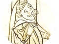 monk in account book