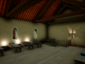 Interior view of Infirmary 1stFlr for a French Cistercian Monastery research paper 6