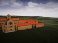 Initial import of the Beaulieu Abbey model and landmass to Unreal
