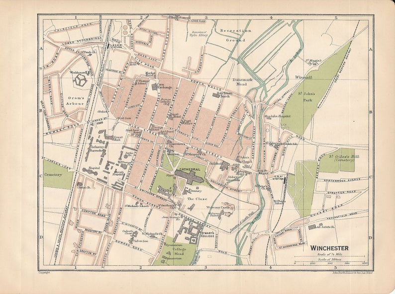 Map of Winchester 2