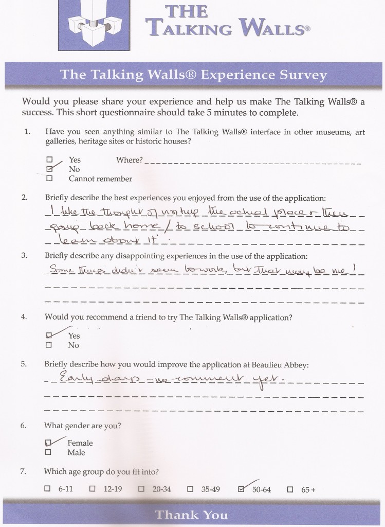 Launch Questionnaire Respondent 2
